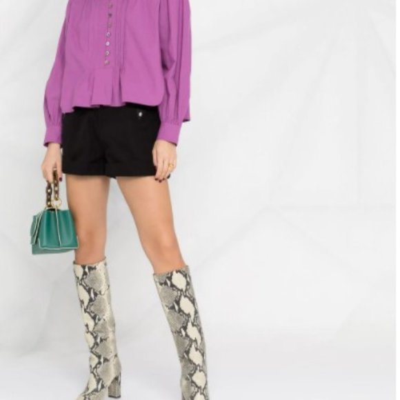 ISABEL MARANT ETOILE Purple Okina Blouse - Size 38 / Small / Medium US 4-6 - Picture 6 of 16